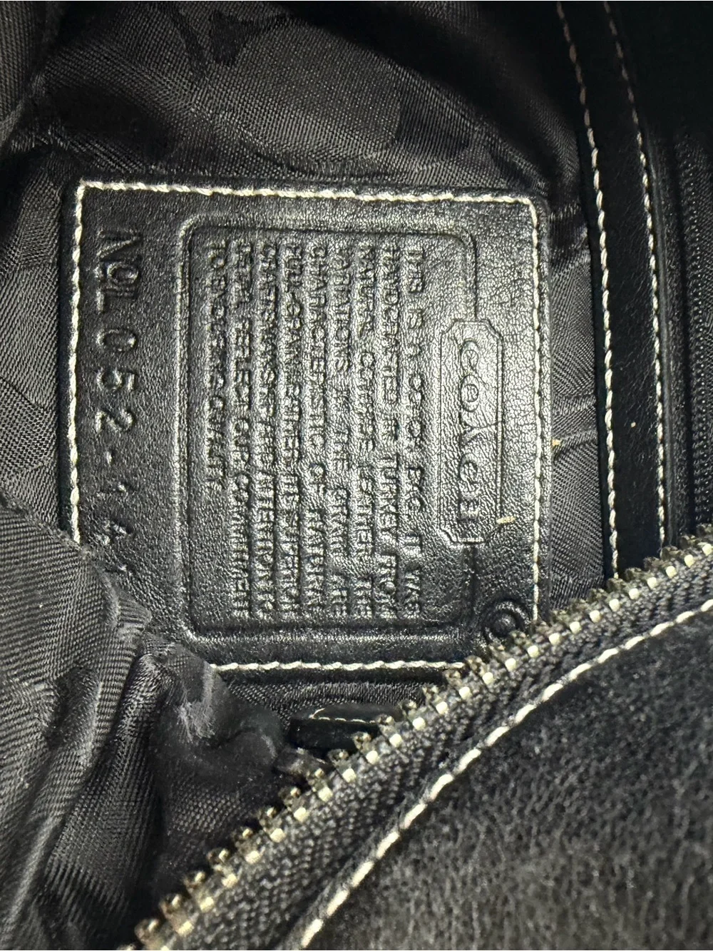 Coach vintage Soho Slim Black Leather Shoulder Bag with Tassel